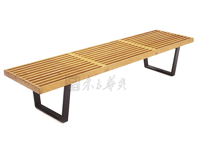 现代经典休闲椅|木制休闲椅|办公家具|休闲椅 CG-Nelson-Bench