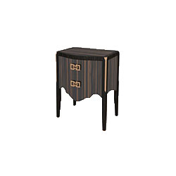 66型两抽床边柜 66 type double bedside cabinet