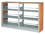 双柱双面书架 level double side shelf